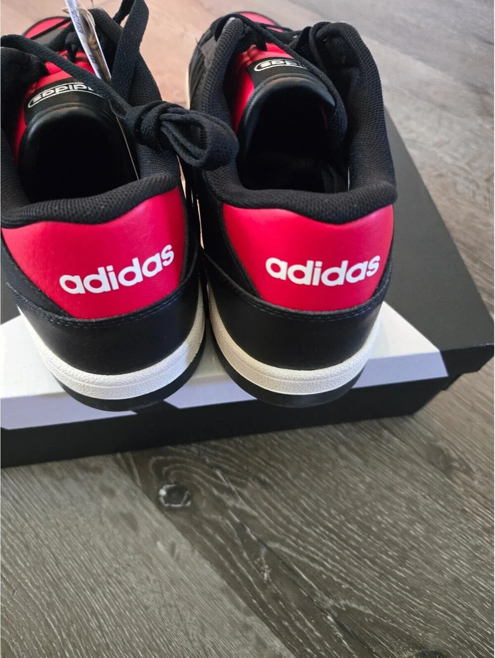 adidas Break Start JR1440 Black Red Men's Size 10 Women's 11 New